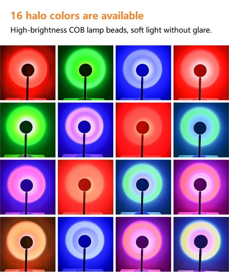 Tuya Smart Sunset Lamp Night Light Sunset Projector Smart Life APP