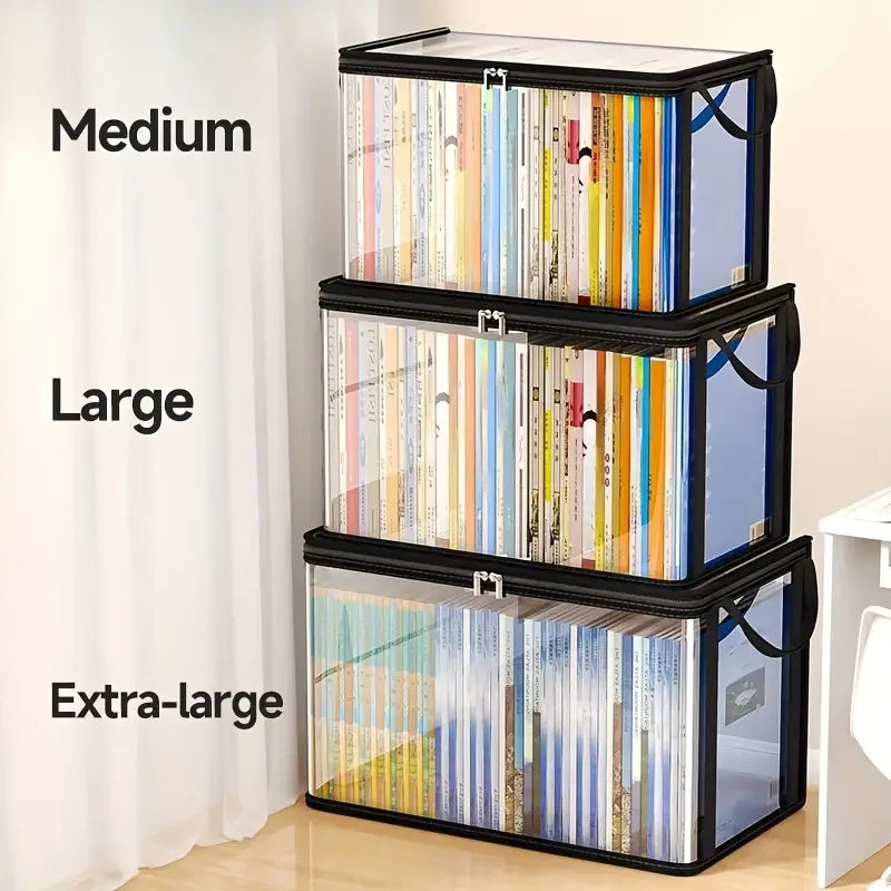 Clear PVC Storage Box | Flip-Top Lid & View Window | Multi-Use