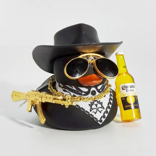 Cowboy Rubber Duck Car Ornament for Jeep Duck Car Dashboard