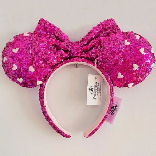 Disney Princess Headband Mickey Ear Rapunzel Snow White Sequin Bow