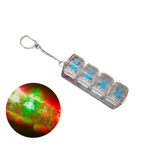 Crystal Keycap Key Bag Pendant Key Height Decompression Toy Luminous
