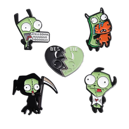 2-9pcs/set Cartoon Characters Collection Enamel Pins Cool Cute Anime