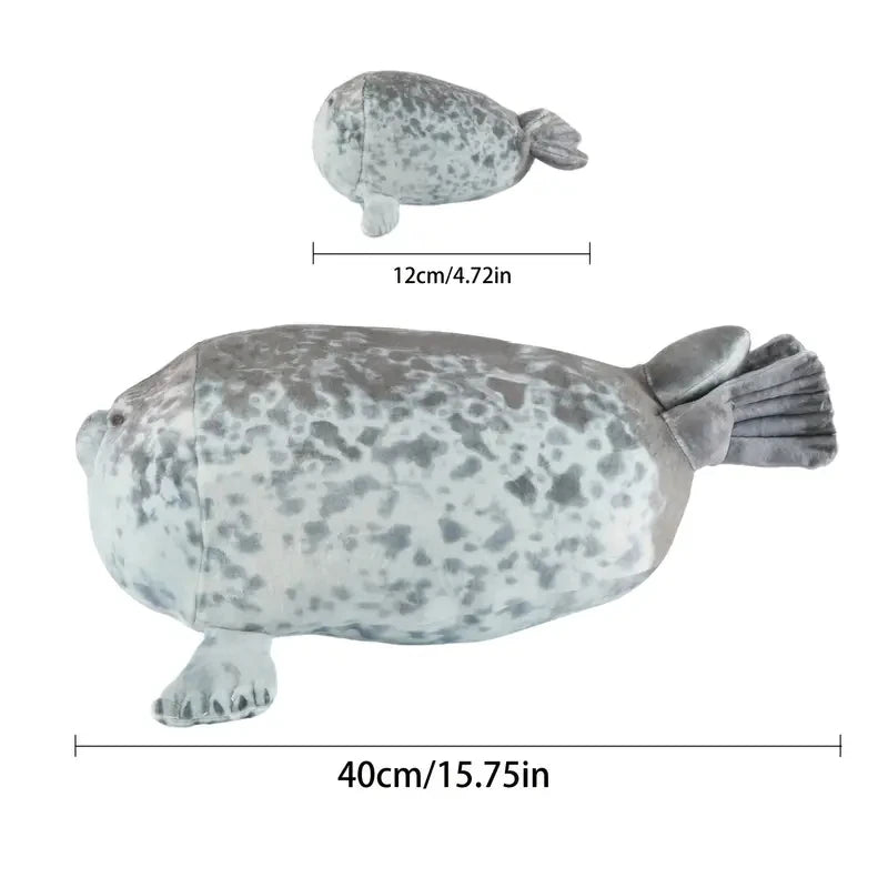 40cm Mother and son Seal five-piece plush toy Seal zipper toy for boys