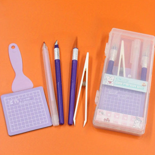 DIY Scrapbooking Tool Kit, DIY Hand Tools Set with Pen, Carving Knife,