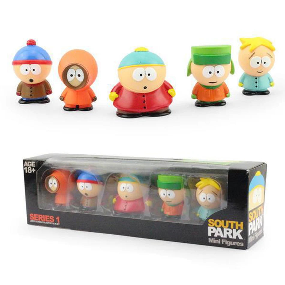 6cm 5PCS Set Southern Park Action Figure Toy Stan Eric Creative
