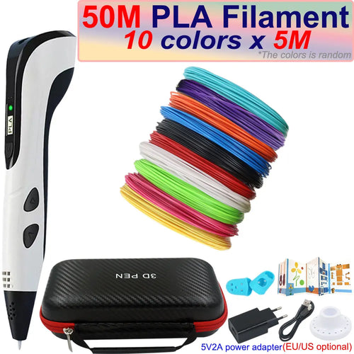New Children's 3D Pen 3D Printing Pen with LCD Screen 200M PLA and
