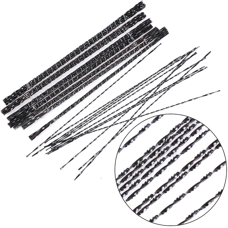 12Pcs/lot Diamond Wire Saw Blade Cutter Jewelry Metal Cutting Jig