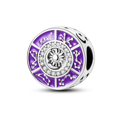 Silver Plated Mystery Star and Moon Charms Beads Fit Original Bangle