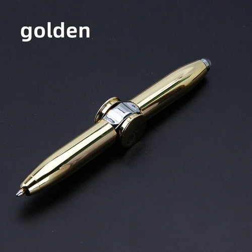 Multifunctional Decompression Finger Rotate Luminous Gyro Pens Toy