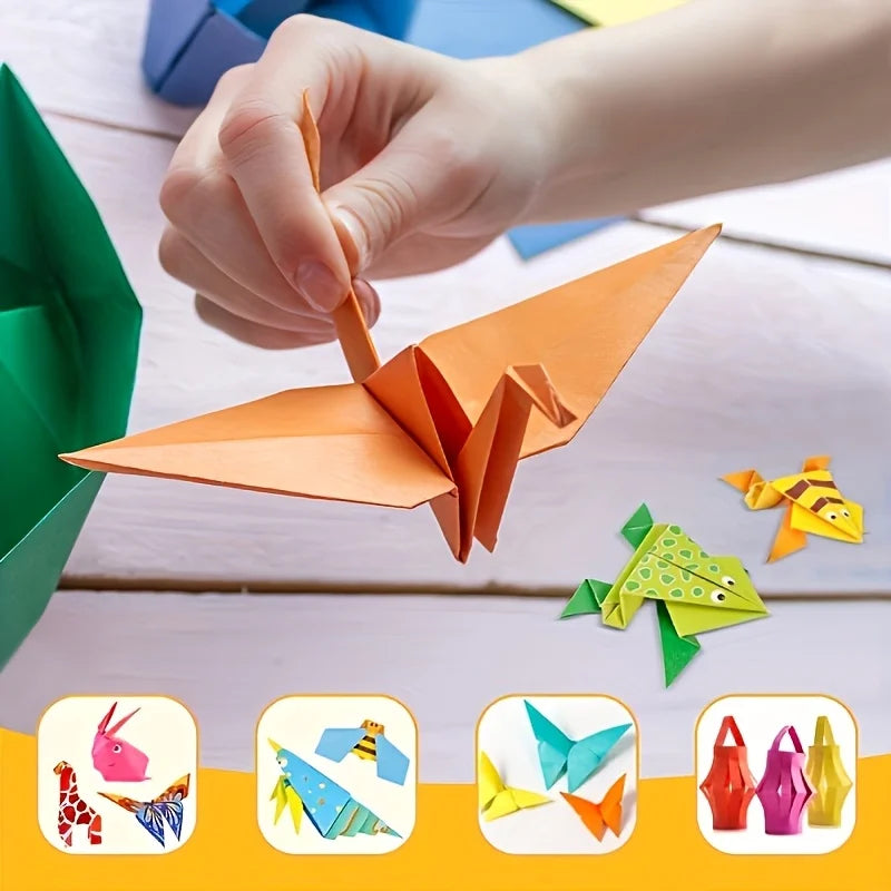 creative origami set, Including 54 Double-Sided Origami Sheets And