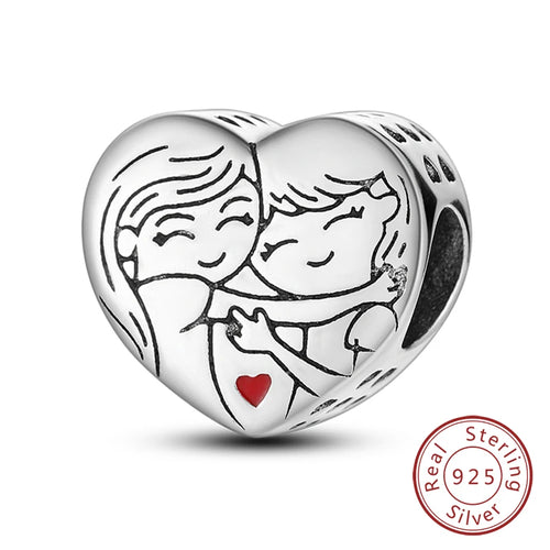 Hot Sale Charm Bead Pendant 925 Sterling Silver Firefly Love Heart