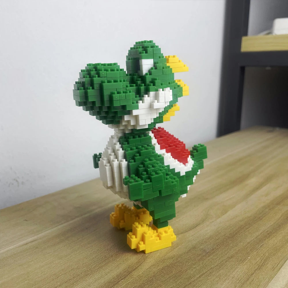 Dinosaur Building Blocks Toys Set: Green Velociraptor and