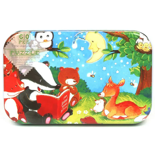 Hot New 60 Pieces Wooden Puzzle Toys for Children Cartoon Vehicle