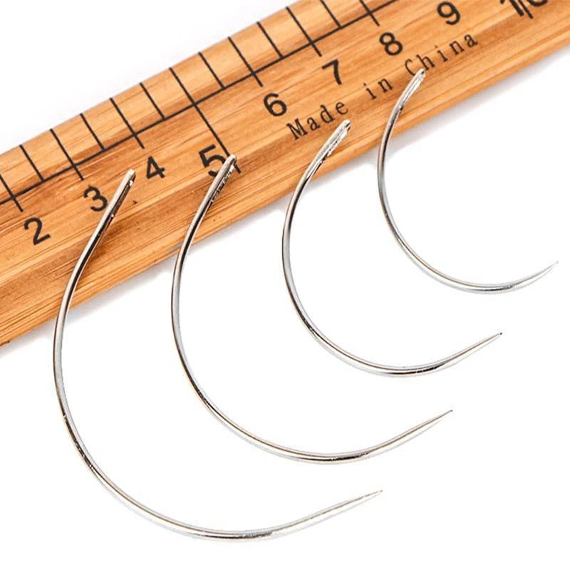 4Pcs Sewing Curved Needle Leather Craft Sewing Accessories C Type