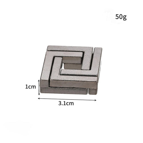 Lock Puzzles Classic IQ Metal Brain teaser Magic Baffling Puzzles Game