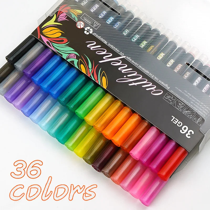 8/12/24/36/48 colors Double-line Outline pen contour pen Dream flash