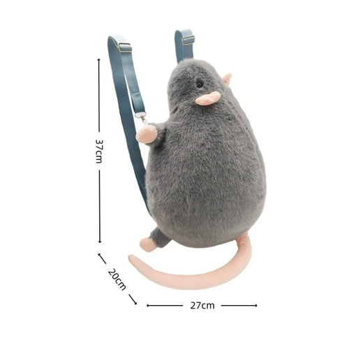 Cute 35/50cm Mouse Doll Plush Oversized Flower Branch Rat Doll Cartoon