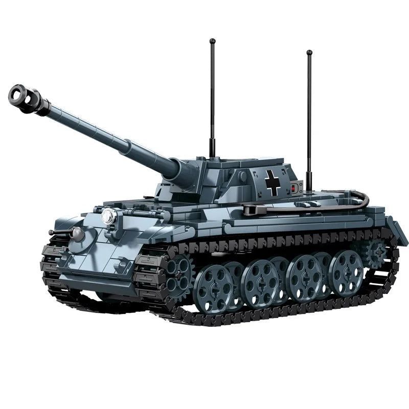 WW2 Military Army Soldiers World War 2 Tank Armored Vehicle Model