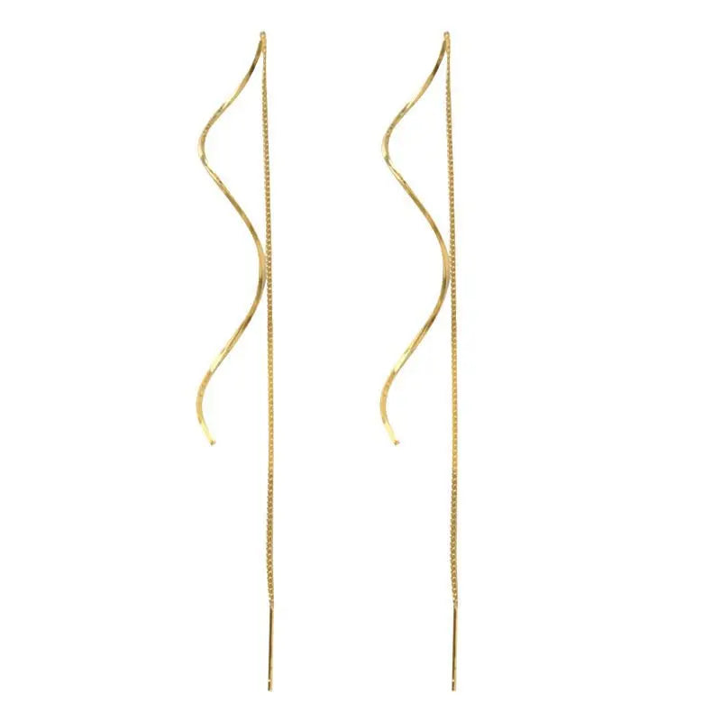 2PC Women's Fashion Simple Light Luxury Earrings Jewelry Accessories