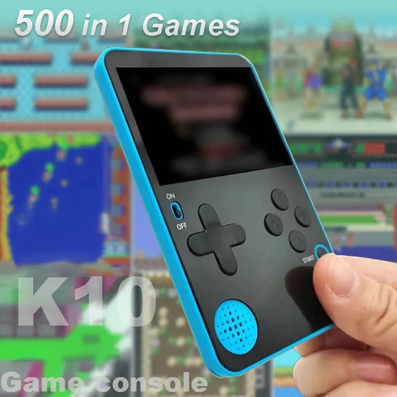 Handheld Game Console 500 Classic Games LCD Portable Retro Video Mini