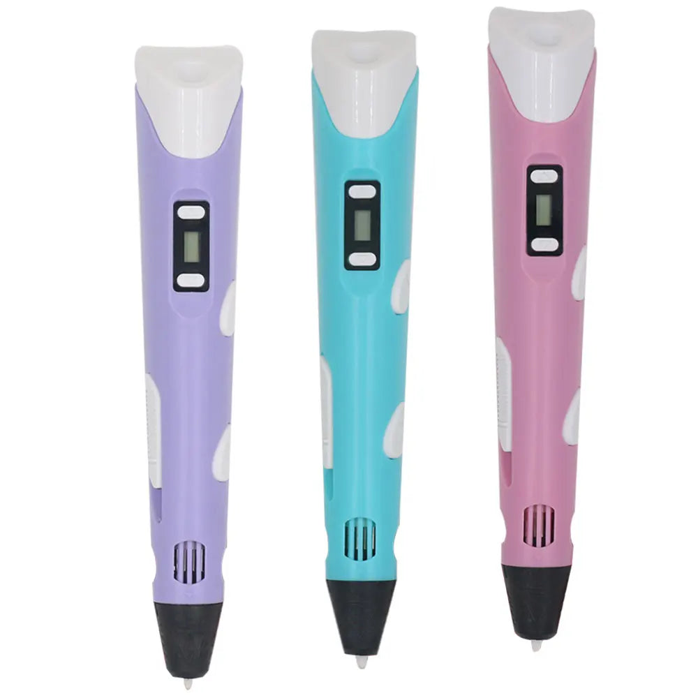 Children's 3D Pen 3D Drawing Printing Pen with LCD Screen Power