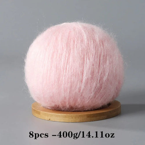 8pcs 400g Mohair Yarn For Crocheting And Knitting DIY Pet Toys  DIY