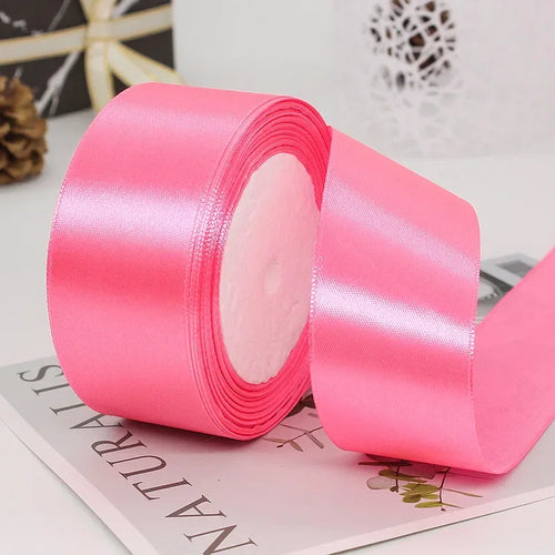 25yards/Roll 40mm Satin Ribbons Crafts Bow DIY Gift Wrap Wine Red