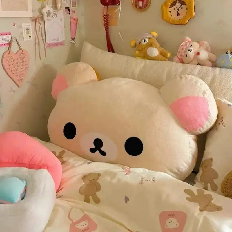 Cute Rilakkuma Plush Warm Hand Pillow Cartoon Bear Peluche Stuffed Toy