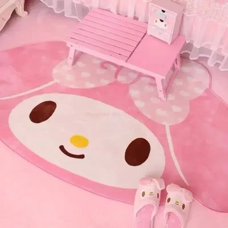 Kawaii My Melody Carpet Kawaii Home Soft Fur Rugs Girls Bedroom Living