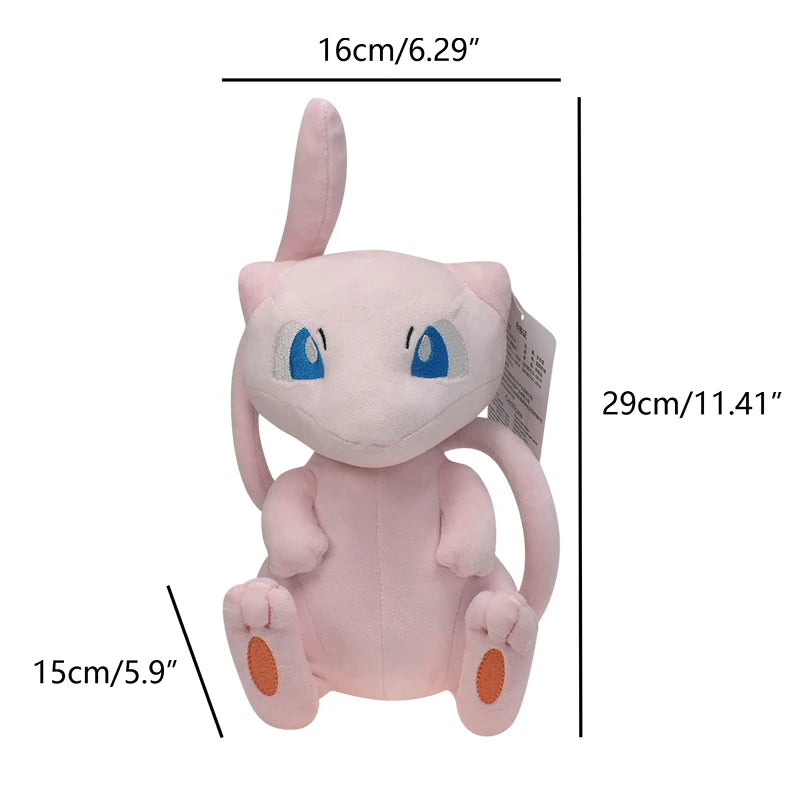 Mew Pokemon Plush Doll Kawaii Cartoon Go dex Mew Plush Toys Soft