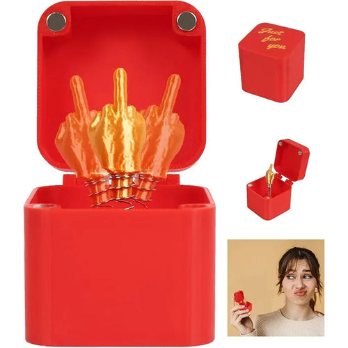 Interesting Prank Gift Middle Finger In Box Box Funny Creative Gifts