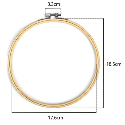 10pcs/Set 10-30cm Wooden Embroidery Hoops Frame Set Bamboo Embroidery