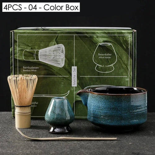 4/6/7PCS Japanese Matcha Blender Set with Bamboo Whisk Matcha Brush