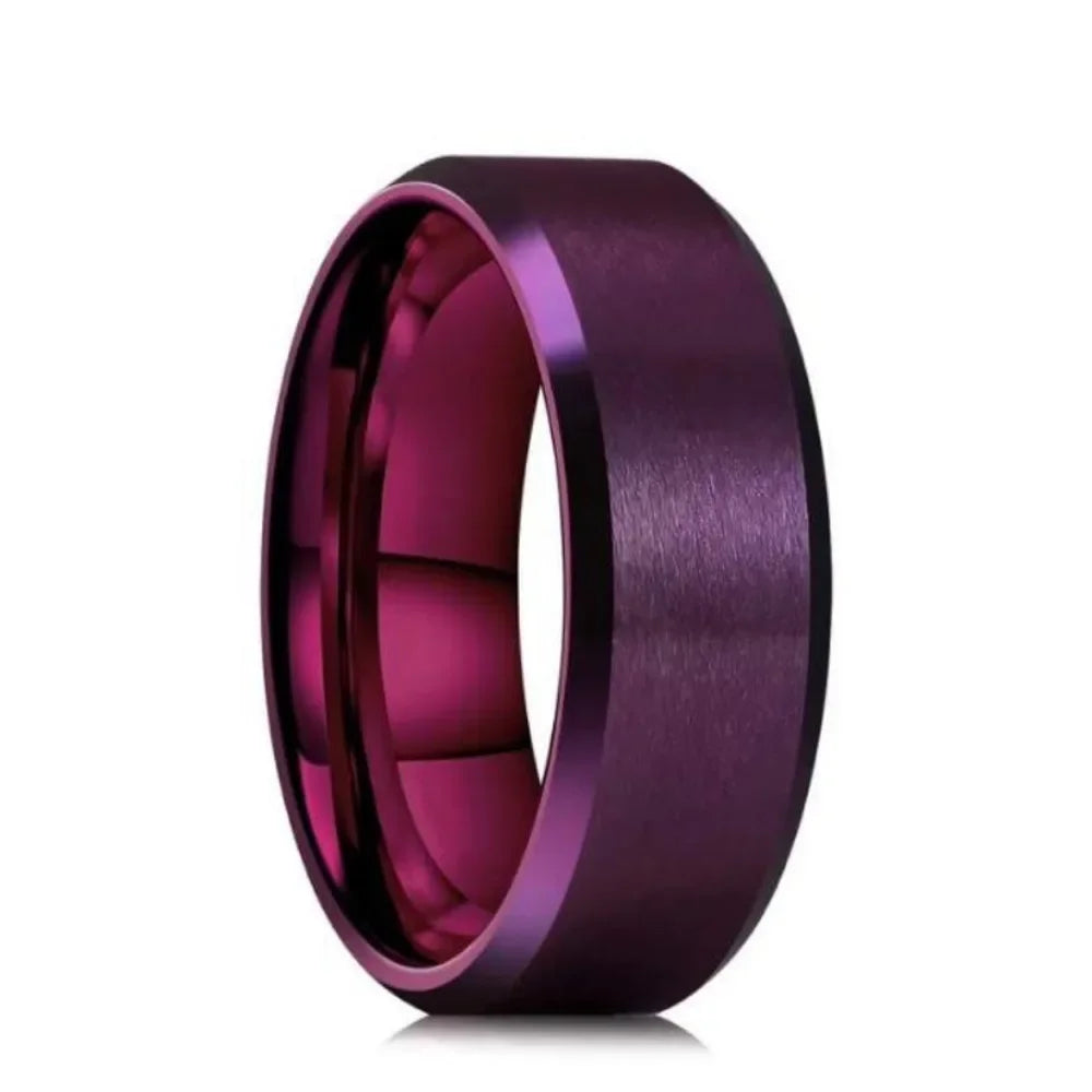 Stainless Steel Rings for Men, Colors: Black Golden Silvery Color, US