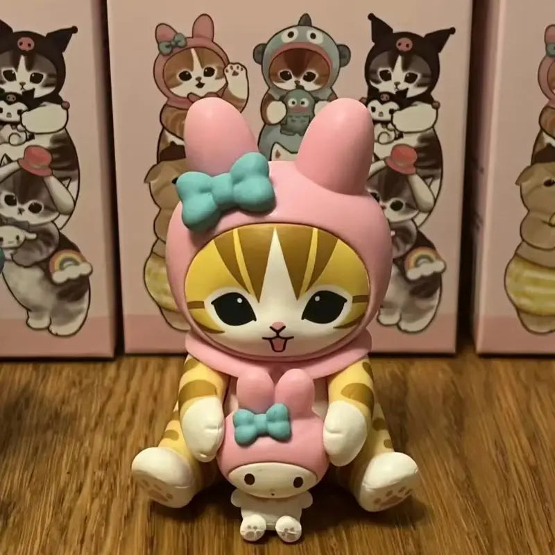 Mofusand Kitten X Kt Cat Cross-Dressing Sitting Posture Blind Box