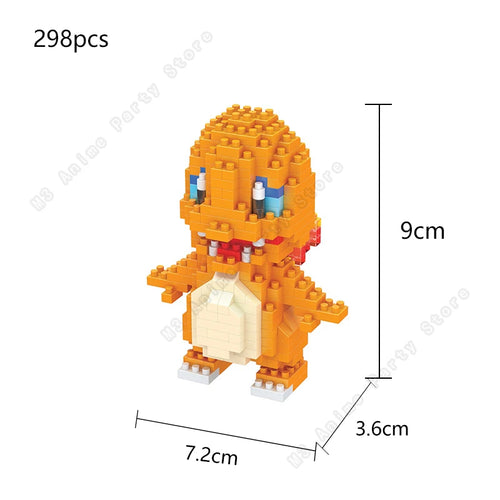 Pokemon Building Blocks Set Pikachu Bricks Block Assembling Micro