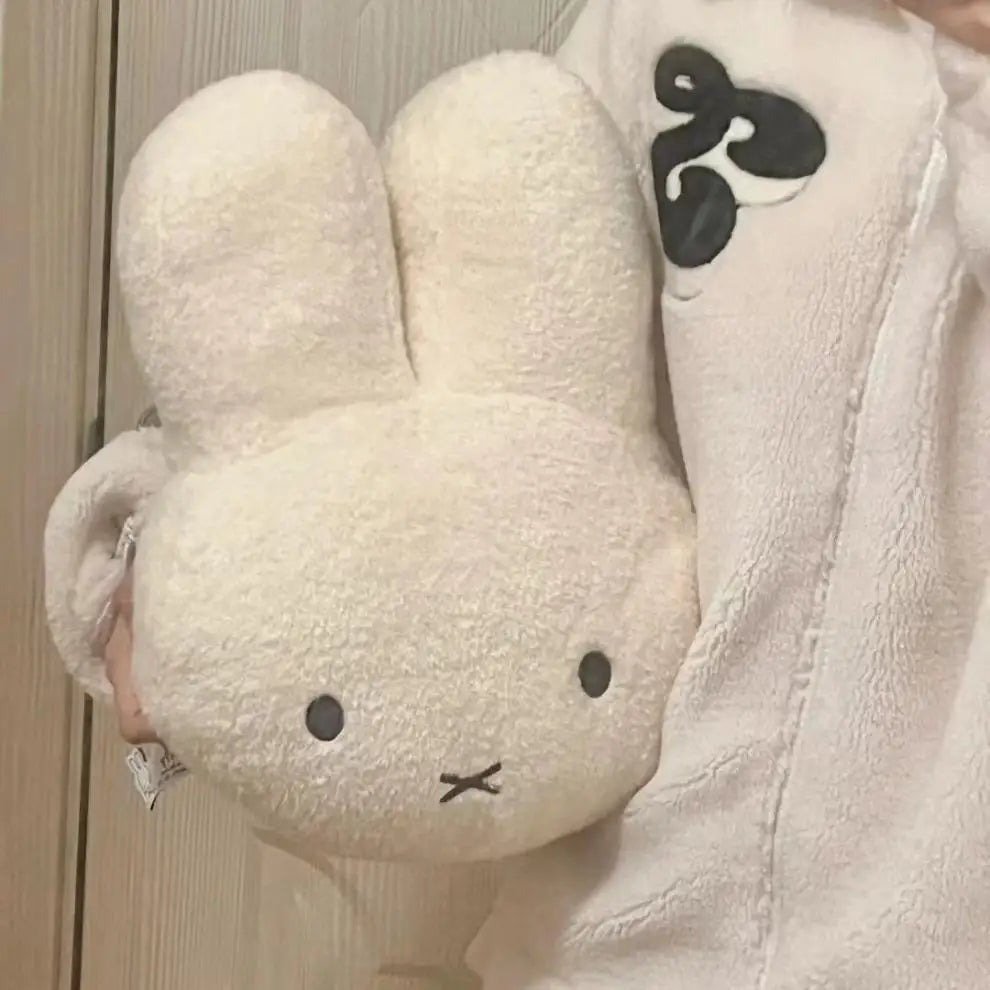 Miffy Black eyes Cute Doll Plush Toy Kawaii Bed Pillow soft