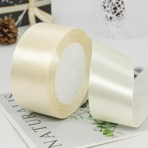 25yards/Roll 40mm Satin Ribbons Crafts Bow DIY Gift Wrap Wine Red