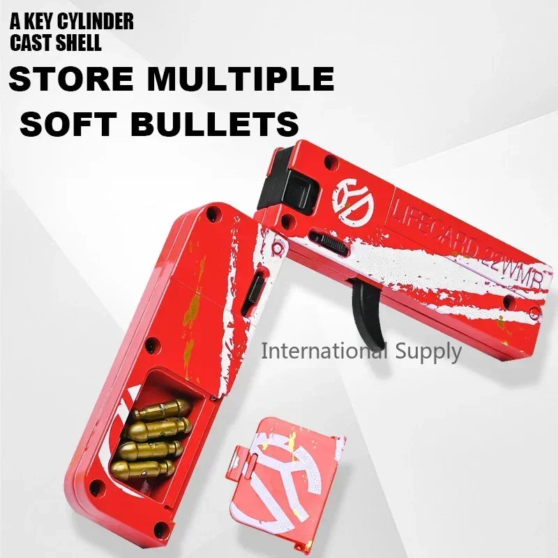 Real Look Mini Life Card Toy Gun Little Gun For Boys Age 8+ Birthday