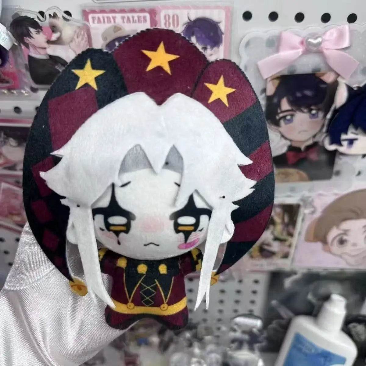 NEW 10cm The Freak Circus Freaks Pierrot Plush Anime Plush Pendant