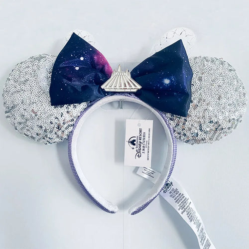 Disney Princess Headband Mickey Ear Rapunzel Snow White Sequin Bow