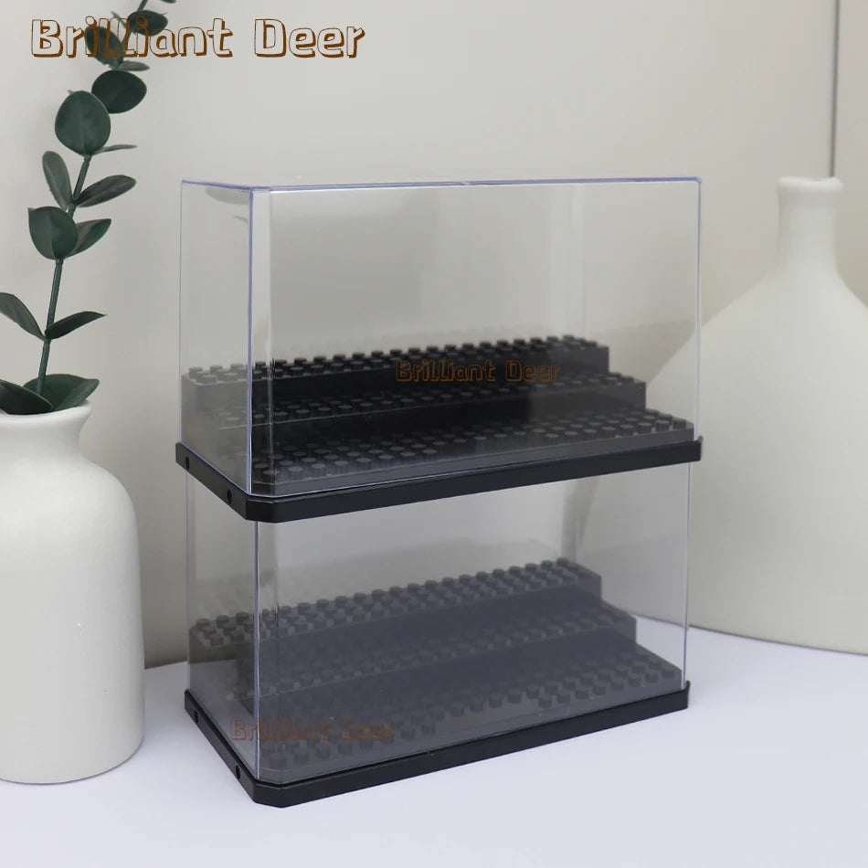 Stackable Acrylic Dispaly Box for Building Blocks Figures Stand MOC