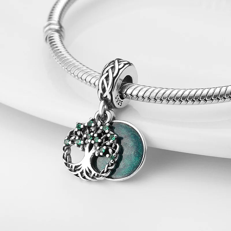 Womens Tree Of Life Pendant Charms Bead For Pandora 925 Silver
