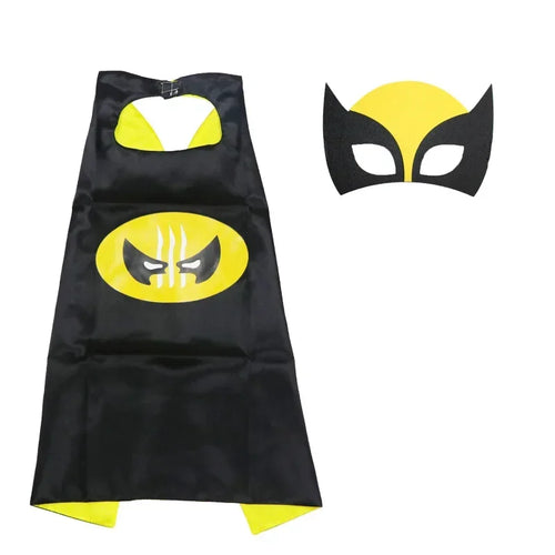 Disney Marvel Masquerade Mask Cape Cloak Anime Spider Man Batman Cloak