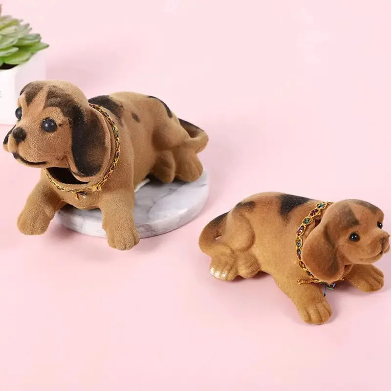 Car Ornaments Shaking Head Dog Doll, Cute Nodding Puppy Dashboard Toys