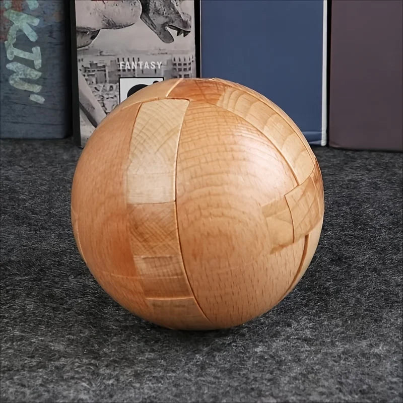 Wooden puzzle balls, home decorations for Halloween, Christmas, and