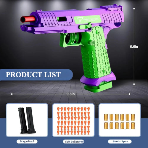 SIG17 Shell Throwing Toy Gun Continuous Firing Blowback Soft Bullet