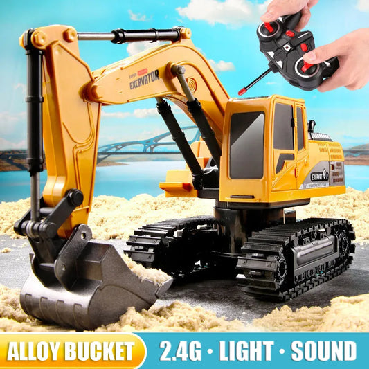 RC Excavator 2.4Ghz 6 Channel 1:24 RC Engineering Car Alloy And