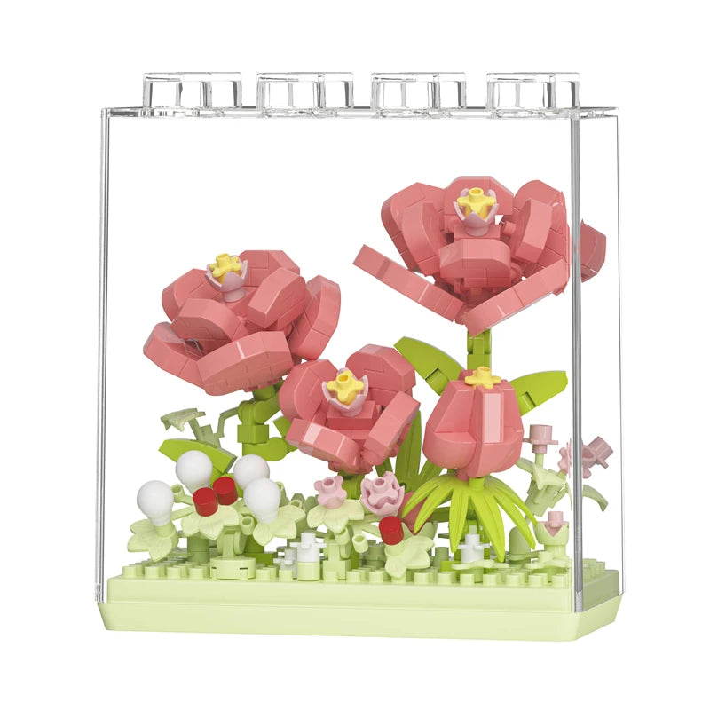 Creative building blocks Dream Flower Box Everlasting Flower Series