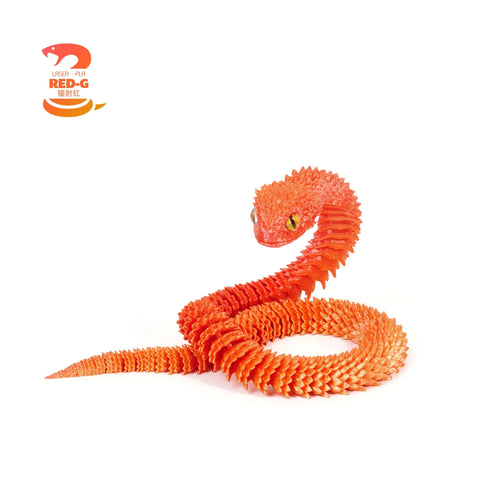 New 30cm 3D Printed Snake Decoration 3D Printed Animals Desk